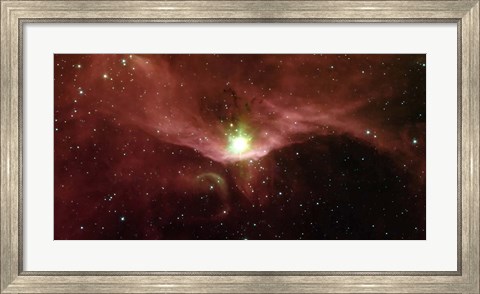 Framed Sharpless 140 in the Constellation Cepheus Print