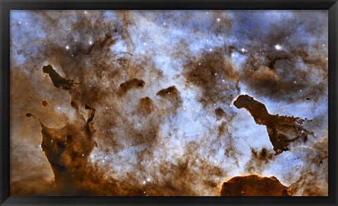 Framed Carina Nebula Star-Forming Pillars Print