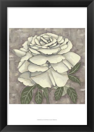 Framed Silver Rose II Print