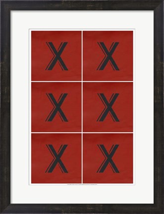 Framed Lucien&#39;s X 6-Up Print