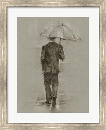 Framed Rainy Day Rendezvous II Print