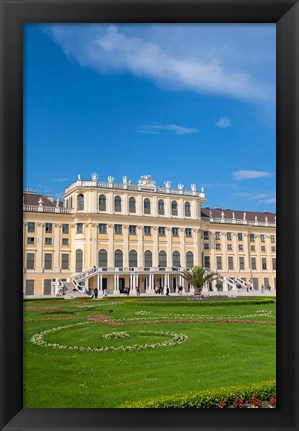 Framed Schonbrunn Palace, Garden Print