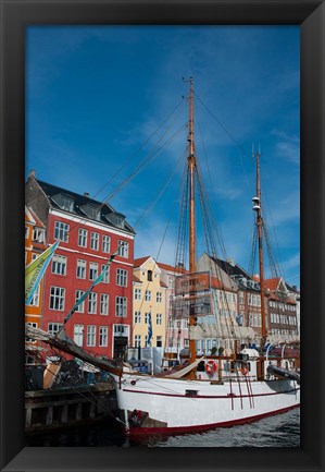 Framed Sailboats, Denmark Print