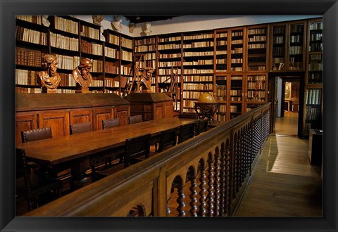Framed Great Library, Plantin-Moretus Museum Print