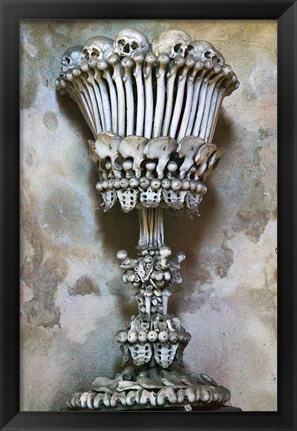 Framed Sedlec Ossuary of Bones, Czech Republic Print