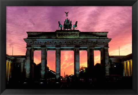 Framed Berlin Brandenburg Gate, Germany Print