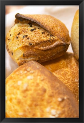Framed Corsica Style Bread, France Print
