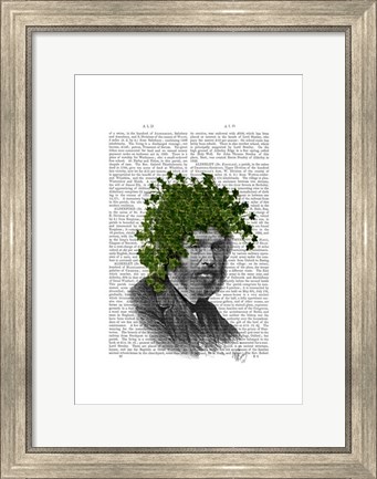 Framed Ivy Head Plant Head Print
