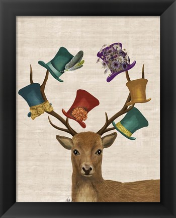 Framed Hat Collector Deer Print