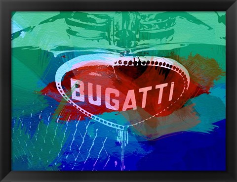 Framed Bugatti Grill Print