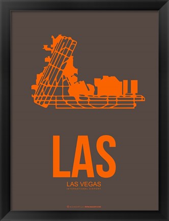 Framed LAS Las Vegas 1 Print