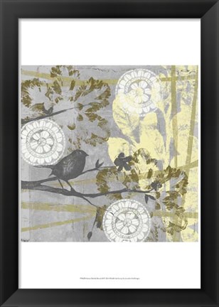 Framed Serene Bird &amp; Branch II Print