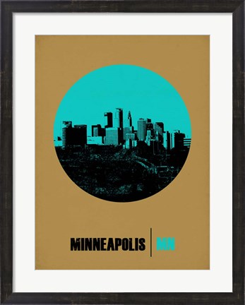 Framed Minneapolis Circle 1 Print