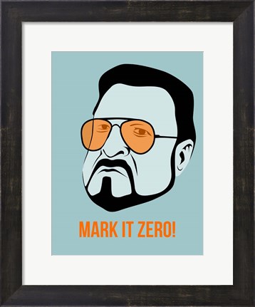 Framed Mark it Zero 1 Print