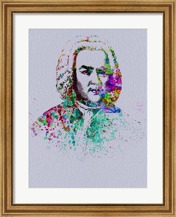 Framed Bach Watercolor Print