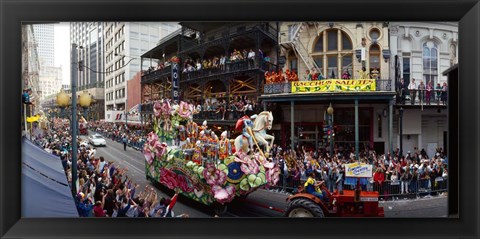 Framed Mardi Gras Festival, New Orleans, Louisiana Print