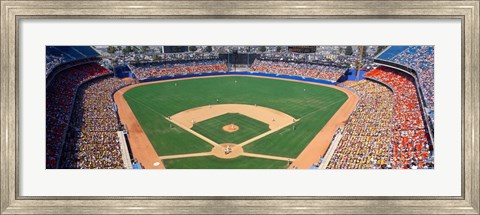 Framed Dodger Stadium, California Print