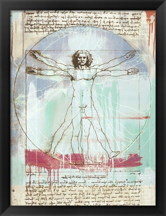 Framed Vitruvian Man 2.0 Print