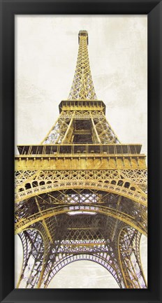 Framed Gilded Eiffel Tower Print