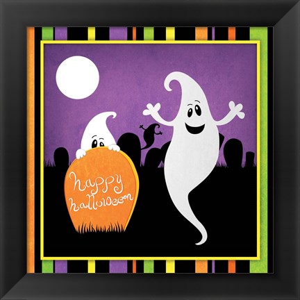 Framed Halloween Ghost II Print