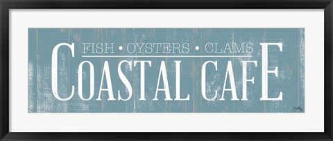 Framed Coastal Cafe Print
