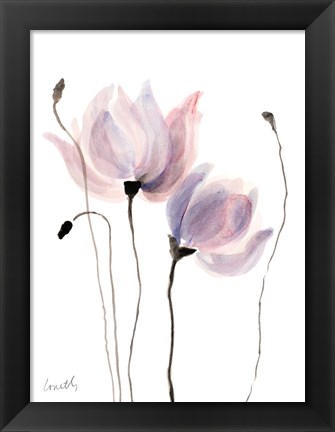 Framed Floral Sway I Print