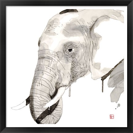 Framed Elephant Print
