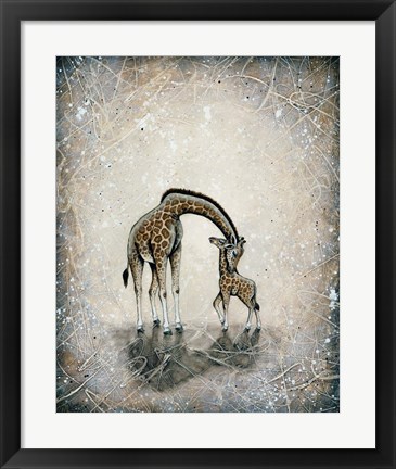Framed My Love for You - Giraffes Print