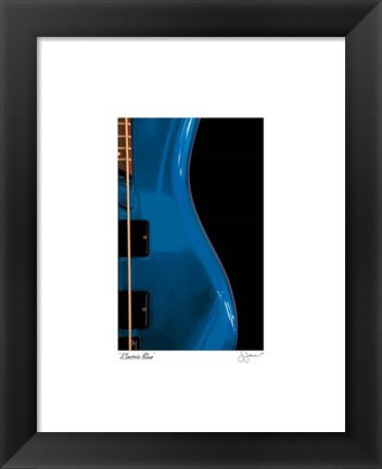 Framed Electric Blue Print
