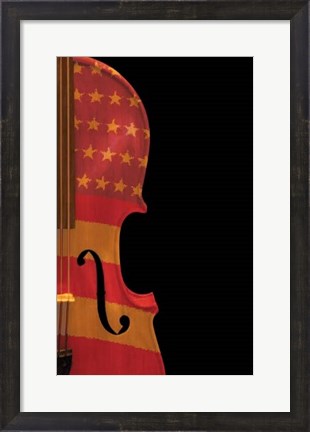 Framed American Fiddle Print