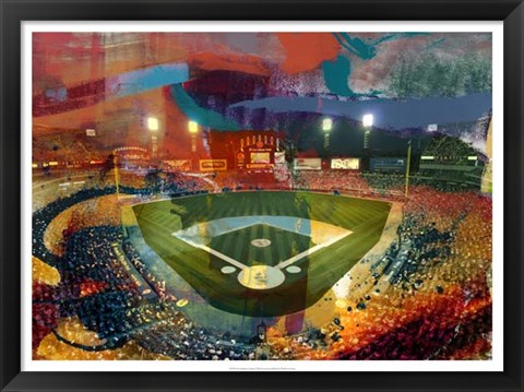 Framed Sox Stadium, Chicago Print