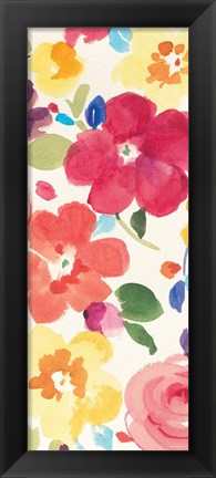 Framed Popping Florals III Print