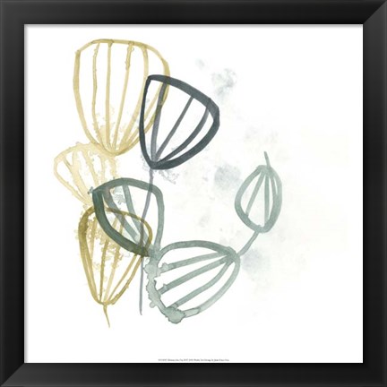 Framed Abstract Sea Fan II Print