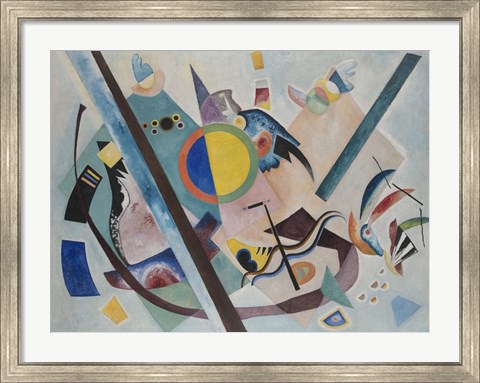 Framed Multicolored Circle, 1921 Print