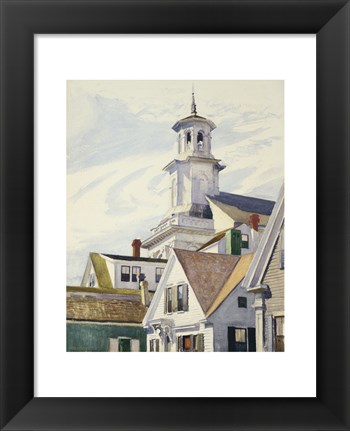 Framed Methodist Church Tower, 1930 Print