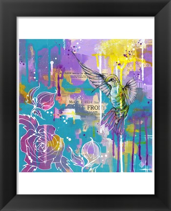 Framed Hummingbird&#39;s Folly Print