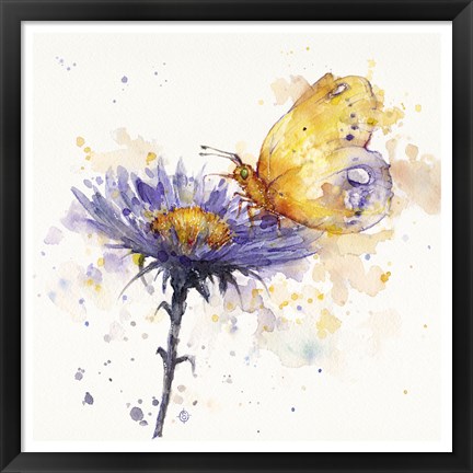 Framed Flowers &amp; Flutters Print
