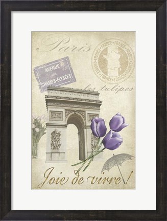 Framed Paris Tour II Print