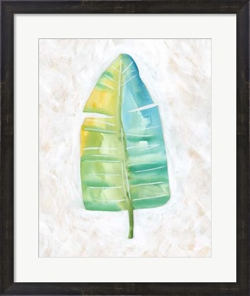 Framed Ocean Side Palms  V Print