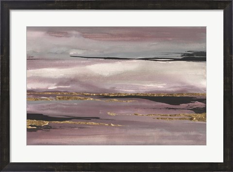 Framed Gilded Storm III Print
