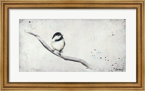 Framed Chickadee I Print