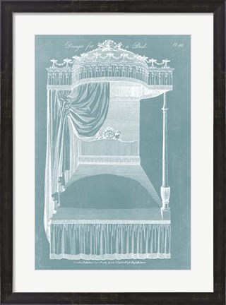 Framed Design for a Bed I Print