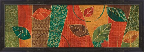 Framed Bohemian Leaves IV Print