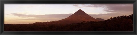 Framed Arenal Volcano National Park, Costa Rica (Gray Sky) Print