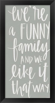 Framed Funny Family Print