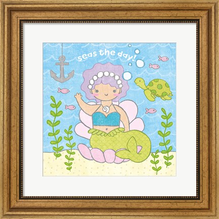 Framed Magical Mermaid III Print