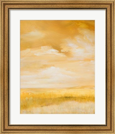 Framed Above Golden Plains I Print