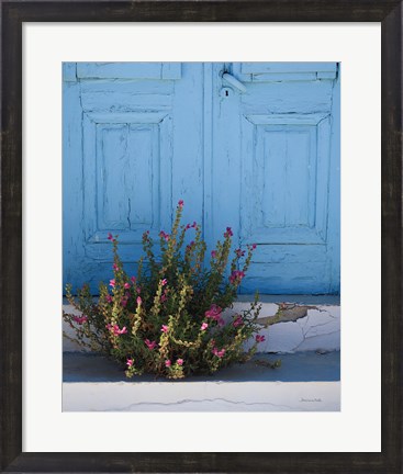 Framed Santorini I Crop Print