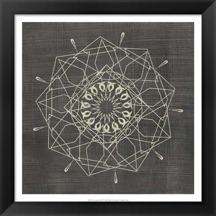 Framed Geometric Tile II Print