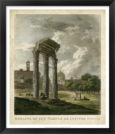 Framed Temple of Jupiter Print
